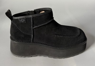 Right Boot Only   UGG Cityfunc Ultra Mini   New w/o Box   Women  7   Black Suede