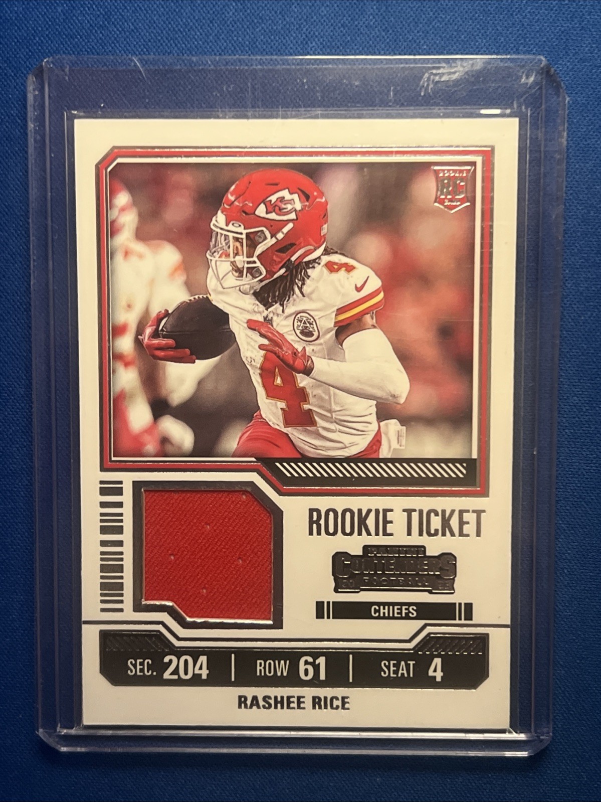2023 Panini Contenders - Rookie Ticket Swatches Rashee Rice #TS28 (MEM, RC)