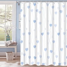 Valentines Shower Curtains for Bathroom, Heart Love Valentines Day Bathroom D...