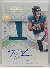 2025 Flawless Football Trevor Lawrence Distinguished Silver Patch Auto #16/20 SP