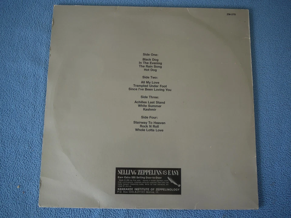 Led Zeppelin Handsome Lisplay is Actually Iron Lung Germany 80 Bootleg - Photo 2/4