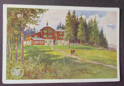 AK  Steiermark,  Litho,  Hallerhaus  am Wechsel,  gel. Friedberg,
