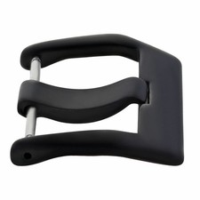 24MM RUBBER WATCH BAND STRAP FOR BELL  ROSS BR-01-BR-03 WATCH PVD BLACK BUCKLE