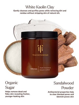 True Botanicals Body Love Pure Radiance Sugar Scrub 9.4oz