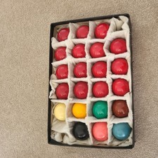 Vintage Aramith Pro Snooker Balls 2 1/16 With Box - Made in Belgium 