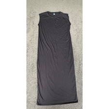 Old Navy Womens Black Cotton Sleeveless Crew Neck Maxi Dress XS