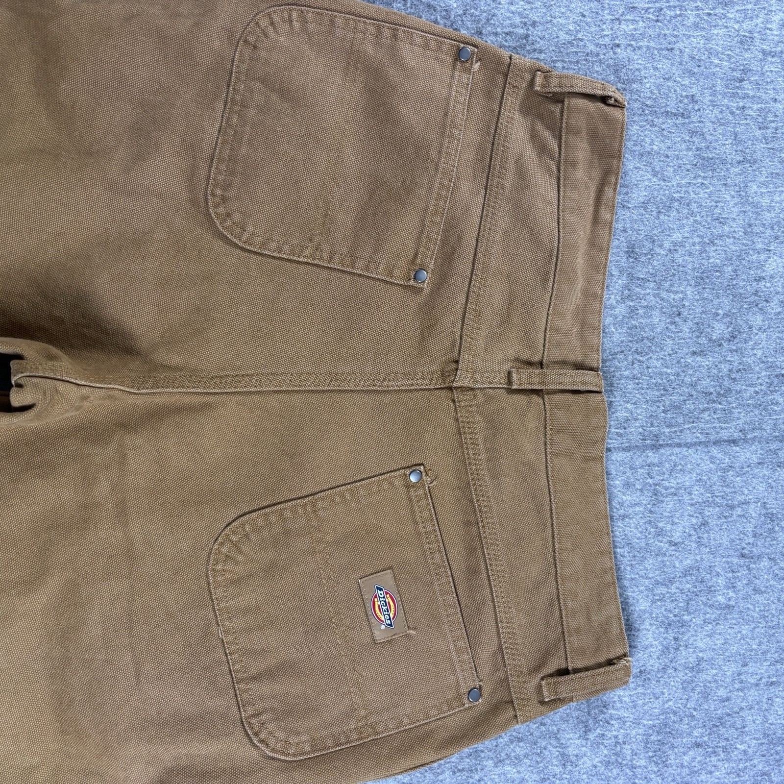 Dickies Mens Size 30x32 Double Knee Canvas Beige Heavy Duty Work Carpenter Pants image 4
