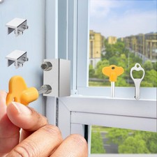 Window Locks, 2 Sets ,Window Locks Security for Up and Down Windows,Adjustabl...