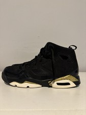 Youth Size 6Y Air Jordan Flight Club '91 Basketball Shoes Black/Gold