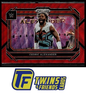 2023 Panini Prizm WWE #98 Cedric Alexander Ruby Wave