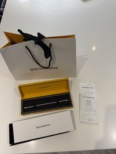 BRAND NEW cost £675 - Goldsmiths 9ct White Gold Tennis Bracelet , with receipt 