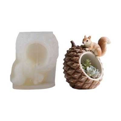 Creative Pinecone Shaped Silicone Casting Mold For Concrete Planters