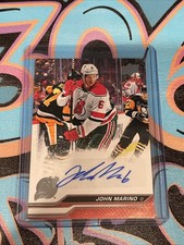 John Marino Snow Spray Auto Variation 2023-24 Upper Deck Extended Series (GH1)