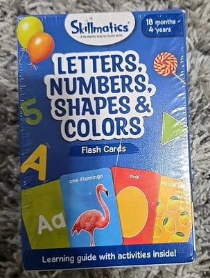 Skillmatics Thick Flash Cards for Toddlers - Letters, Numbers, Shapes & Colors