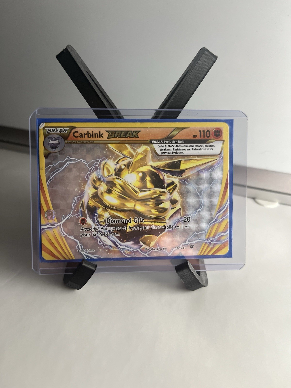 Carbink BREAK 51/124 Fates Collide Ultra Rare Holo Pokemon TCG Card NM