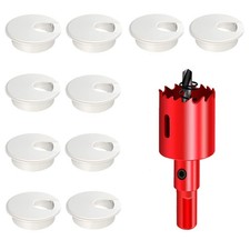 TuTuYa 10PCS Desk Grommet, Desk Grommet 1-3/8 Inch 35mm Desk Cable Grommet Desk