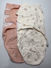 Lot Of 2 Insular Baby Swaddle Sz Small 7-14lbs 0-3 Months