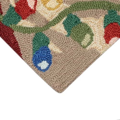 Liora Manne Frontporch Front Porch Christmas Happy Holidays Red Indoor/Outdoo... - Picture 6 of 8