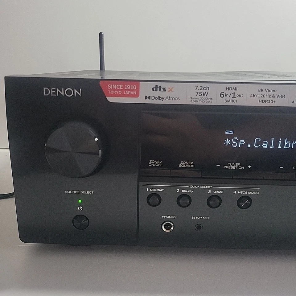 Denon AVR-S770H 7.2 Ch Home Theater Receiver(Damaged) - Image 2 of 4