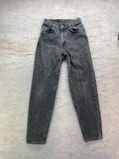 VTG USA Levis 550 Student Size 26x30 Gray Tapered Leg Denim Jeans