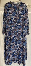 White Stuff Blue Floral Shirt Dress, Size 14, Excellent Condition