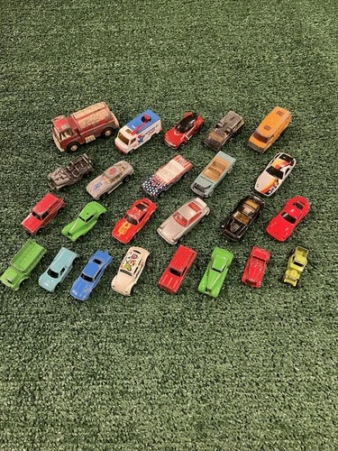 Vintage Toy Car And Truck Lot. Match Box, Hot Wheels, Tootsie Toy, Etc.
