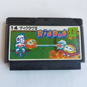 Dig Dug II Namco pre-owned Nintendo Famicom NES Tested