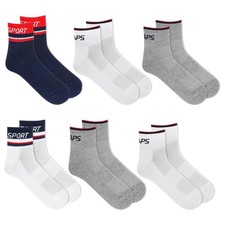 Chaps mens Athletic Cushioned Performance Ankle Socks - 6 Pairs - Breathable ...