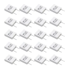 20 Pcs Ceramic Resistors, 5W 0.02 Ohm 5% Non-inductive Cement Ceramic Resistor