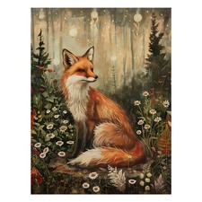 Diamond Art Kits for Adults, Fox Diamond Painting, 12x16 Inch
