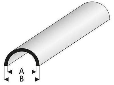 Krick RABOESCH ASA Rohr halbrund 5x7x330 mm (5) / rb403-56-3