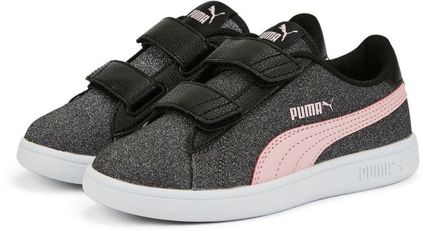 Puma Kinder MÄDchen Sneaker Smash V2 Glitz Glam SCHWARZ-ROSA GR.33 *Neu*-image