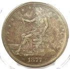 1877-CC Trade Silver Dollar T$1 - PCGS XF Details (EF) - Rare Carson City Coin!