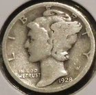Silver Dime - Mercury - 1928 [113]