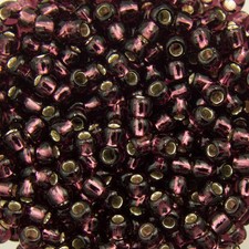 11/0 TOHO ROUND Silver Lined Amethyst Seed Bead 8g