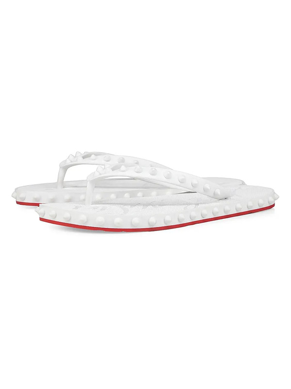 100% AUTH NEW WOMEN CHRISTIAN LOUBOUTIN SUPER LOUBI FLIP SPIKE SANDAL EU 39/US 9