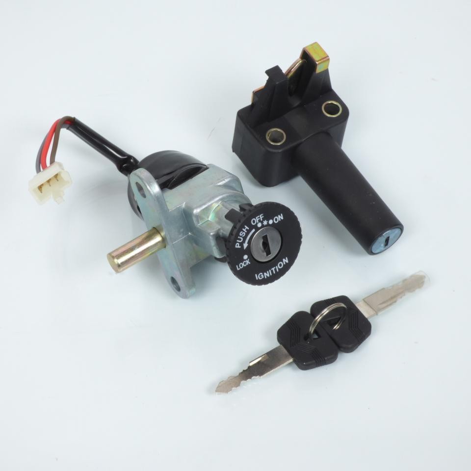Kit serrure P2R pour scooter MBK 50 Booster 2003 complet avec neiman