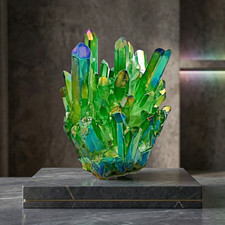 Aura Angel Green Quartz Point Cluster Green Crystal Specimen Minerals Home Decor Aura Angel Green Quartz Point Cluster Green Crystal Specimen Minerals Home Decor
