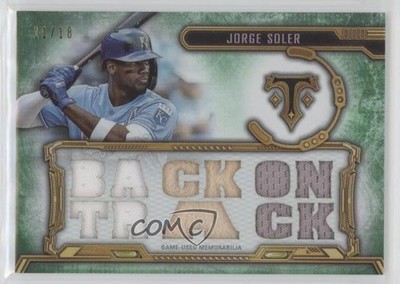 2020 Topps Triple Threads Relics Emerald 11/18 Jorge Soler #TTR-JSO1 1b8