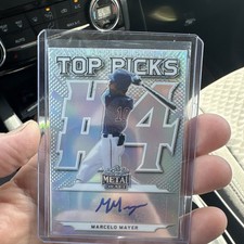 Leaf 2021 Metal Draft Top Picks Marcelo Mayer Autograph #TP-MM1 Baseball Card