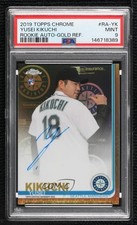 2019 Topps Chrome Rookie Gold Refractor 45/50 Yusei Kikuchi PSA 9 MINT Auto 0g6d