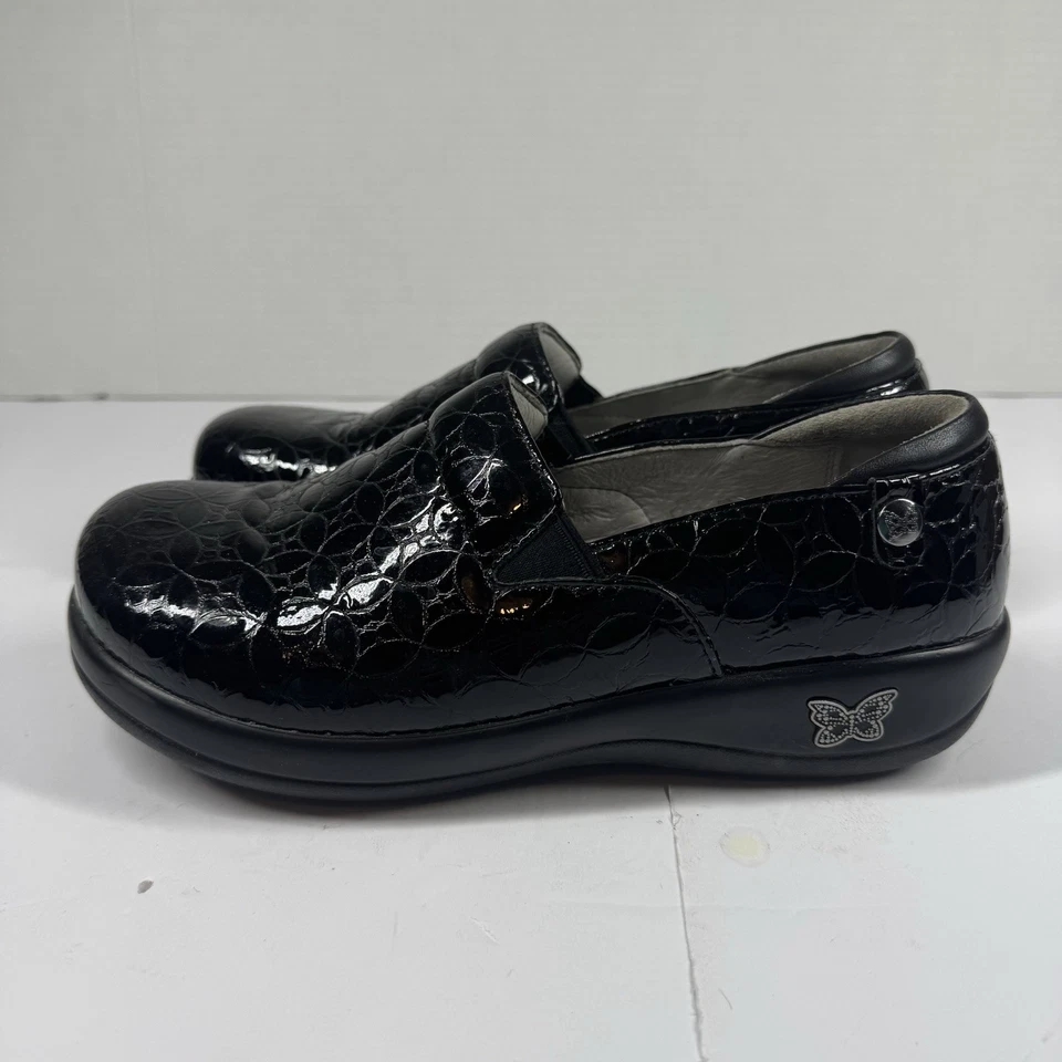 Alegria Keli KEL-7623 黑色浮雕几何鞋女式 EU 38 US 8-8.5 码 — 第 4/4 张图片