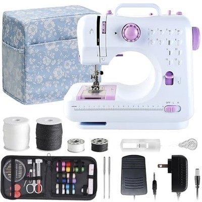 Sewing Machine for Beginners & Kids, Mini Portable Sewing Machines with 12