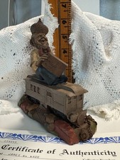 Vtg Tom Clark "P.S." #62 Gnome Train Series with COA Made in USA 1988