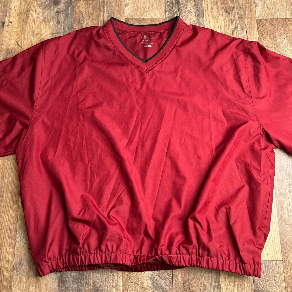 Chaqueta de rendimiento de golf PGA Tour para hombre 2XL roja resistente al viento atlética Foto 4 de 4