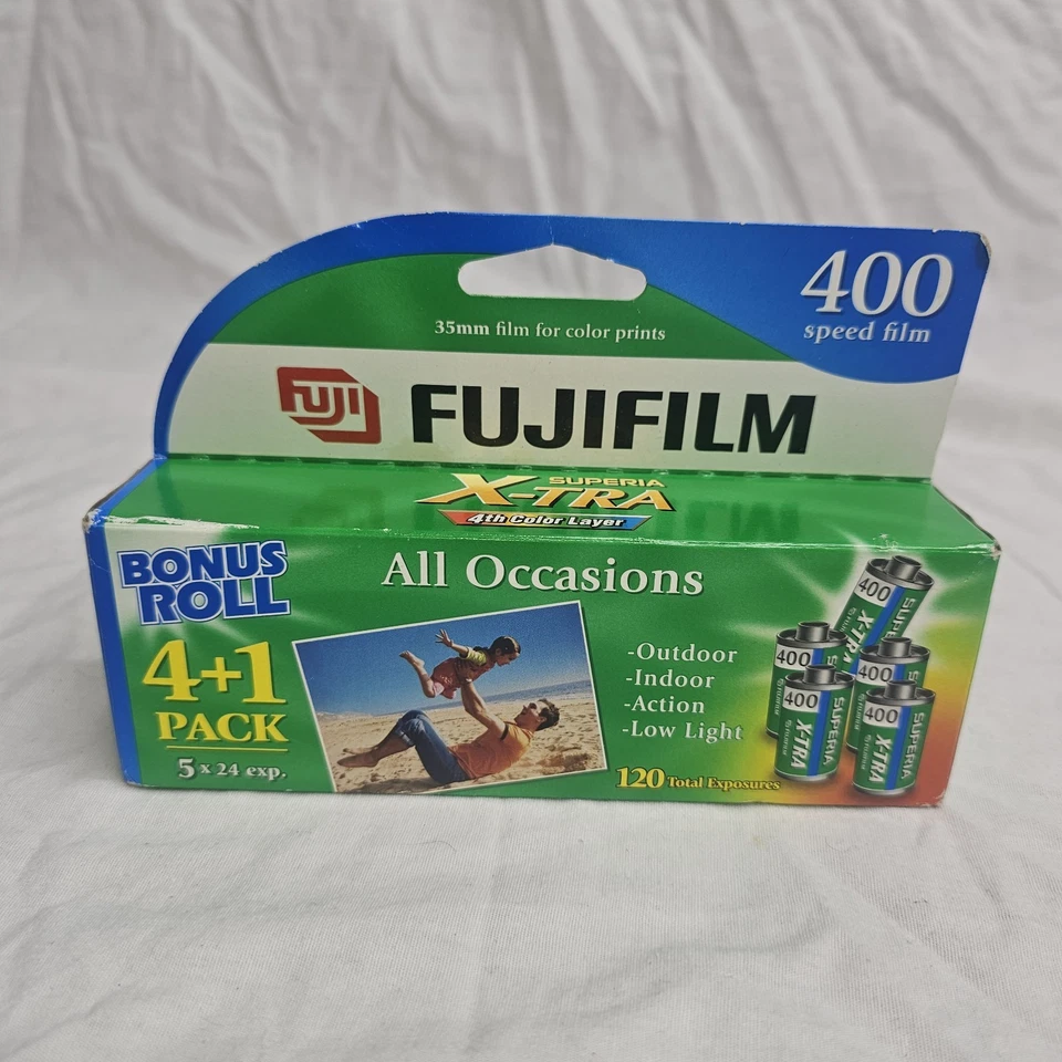 Fujifilm 5 Rolls Superia X-TRA 400 35mm Film 4+1 Pack XTRA400 Expired 2007 New - Image 2 of 4