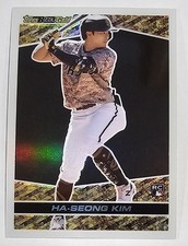 2021 Topps Chrome Update Ha-Seong Kim Rookie Black Gold #BGC-28 San Diego Padres