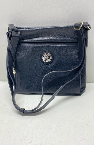 Brighton Handbag Crossbody Black Leather Shoulder Bag Women's Purse