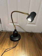 ASK Serious Readers Goose Neck Black & Gold Reading Lamp - Heavyweight 