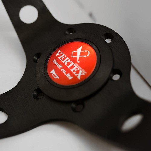 VERTEX Red JDM Car Sport Steering Wheel Horn Button - Bild 3 von 3